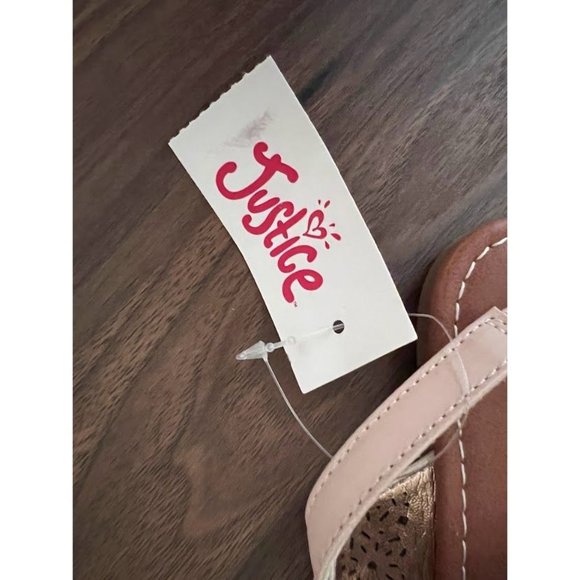 NWT Justice Girls' T-Strap Sandals - Picture 3 of 6